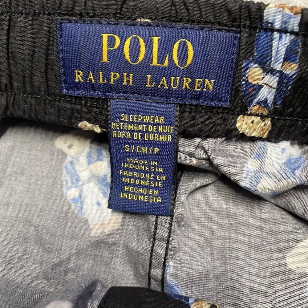 Polo Ralph Lauren Polo Bear Pajama Set Mens Small Shirt Pants Drawstring - Picture 10 of 13